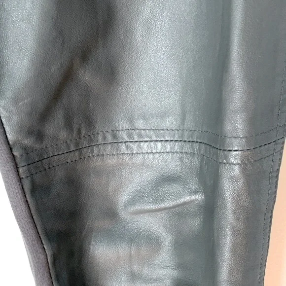 Guess by Marciano size 8 grey lamb leather leggings - Picture 6 of 14